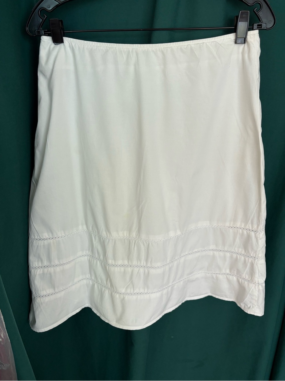 Classic White Women's Slip Skirt
